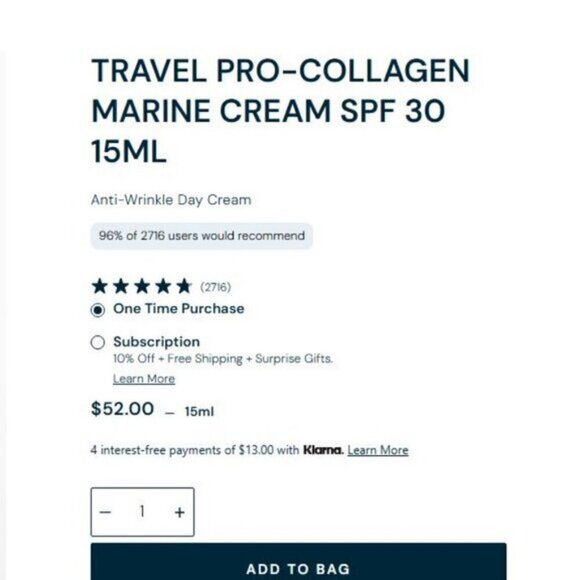 NWOT Elemis Pro-Collagen Marine Cream 15 ml/0.5 fl oz New and Unused - Picture 5 of 5